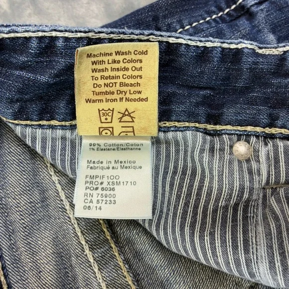 Big Star Pioneer Boot Mens Jeans Size 33L Distressed Cowboy Western Rodeo - Picture 14 of 16